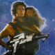 Ripley holding Newt in an image cropped from the alternate poster for James Cameron's Aliens.